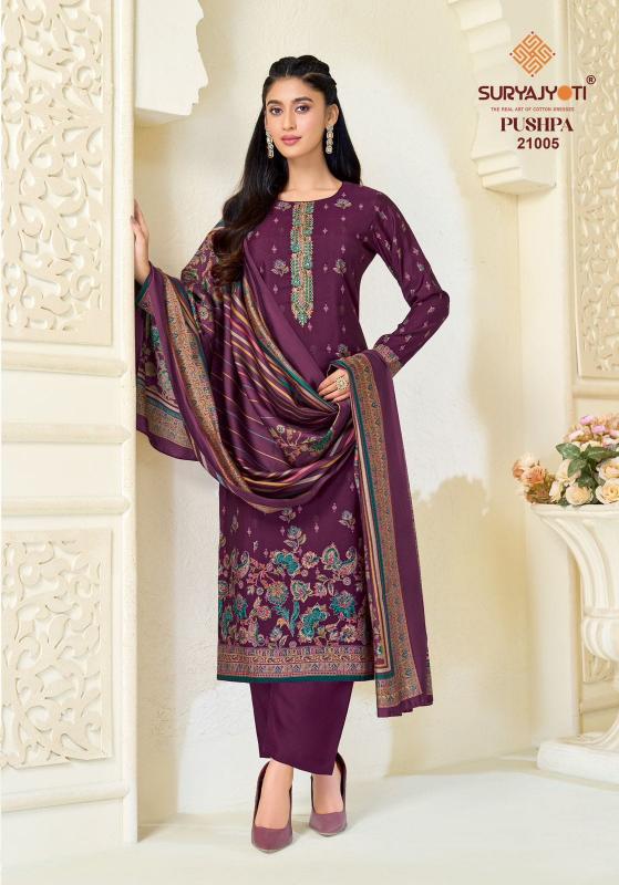 Suryajyoti pushpa vol 21 dress material wholesale price